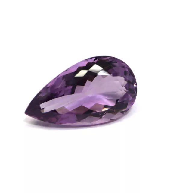 15.3 Carat à Facettes Naturel AAA Grade Violet Brésilien Améthyste Poire Pierre