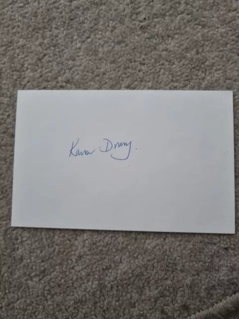 KAREN DRURY *Susannah Morrisey* BROOKSIDE HAND-SIGNED INDEX CARD