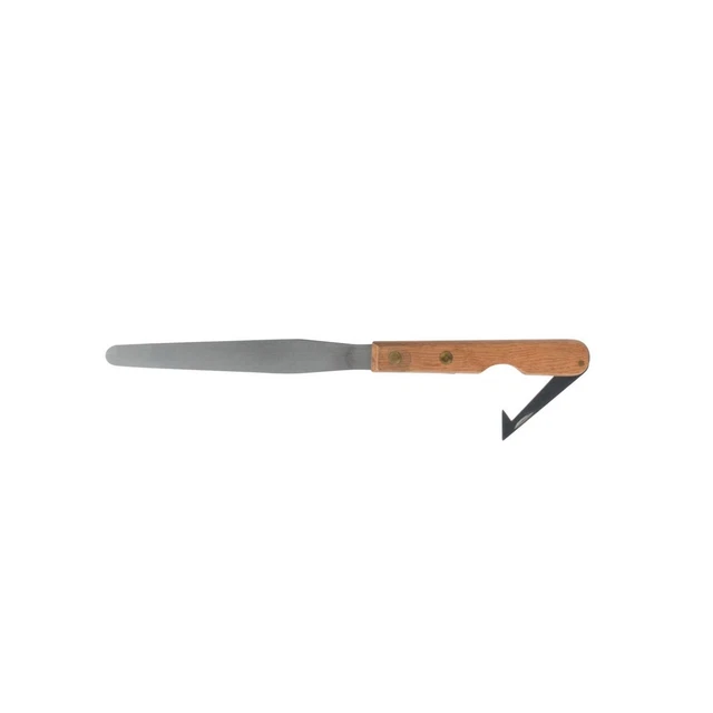 Apothecary Products 4 3/4" Tapered Spatula with Hook (Item #23325) 4 in