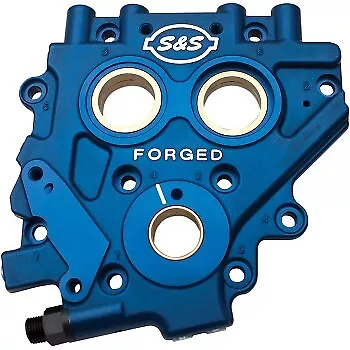 S&S CYCLE 310-0625 TC3 Cam Support Plate Blue Aluminum for 07-17 Twin Cam