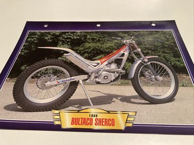 Carte moto Alpha 252 Trial 1999 collection Atlas motorcycle France 
