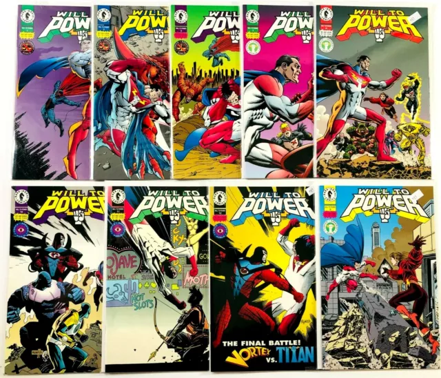 Will To Power 1 ,2,3,7,8,9,10,11,12   Dark Horse Comic Book Lot / Series Run