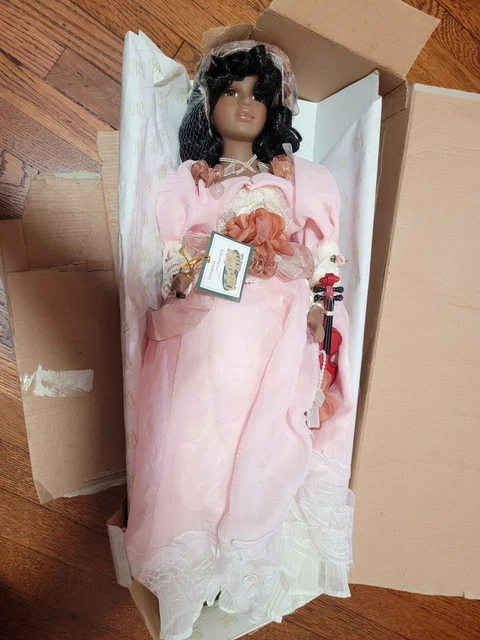 Heritage Signature Collection African American Porcelain Doll “Desiree” Musical