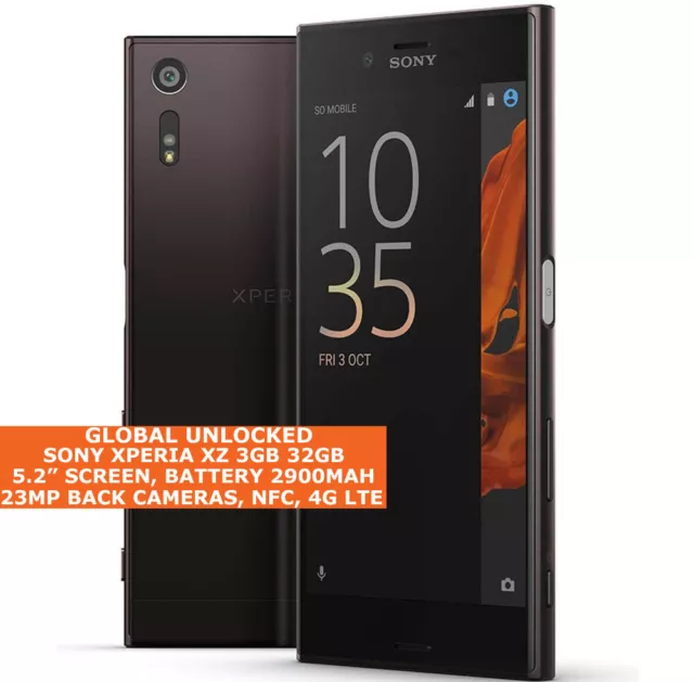 Sony XPERIA XZ F8331 3gb 32gb Quad Core 5.2 " Schermo HD Android LTE Smartphone