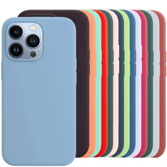 Hülle für iPhone Silikon Schutzhülle Handyhülle Case Cover Handy Schutz Silicon