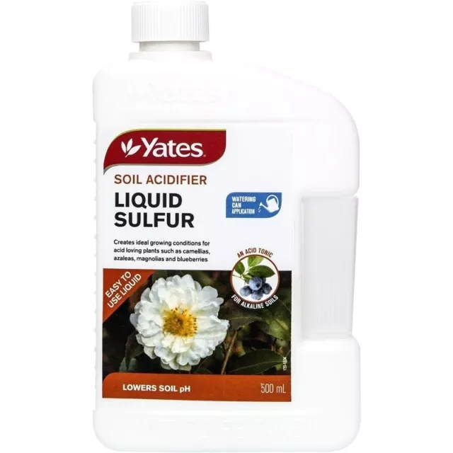 LIQUID SULFUR 500ml Yates Soil Acidifier - Fertiliser | Lowers PH levels