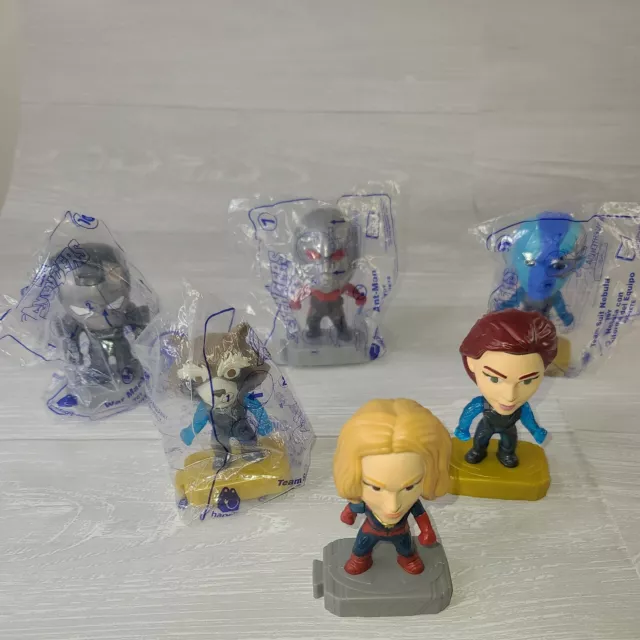 2019 McDONALDS MARVEL AVENGERS ENDGAME HAPPY MEAL TOYS  SET OF 6