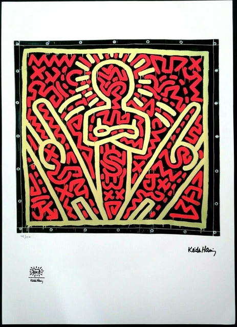 Keith Haring.-Litografía Edición Limitada Nº103 de 150. Firmada y numerada