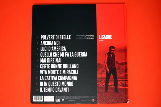LIGABUE - START - 2019 - LP - VINILE ROSSO 180 gr +CD+ PHOTOBOOK - ED. LIMITATA 2