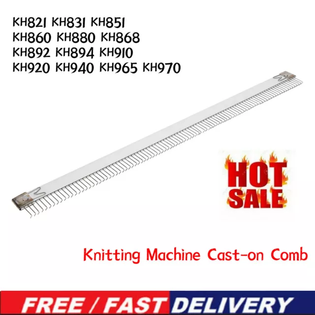 Knitting Machine Cast-on Comb Metal Accessory for KH821 KH860 KH868 KH894 KH940