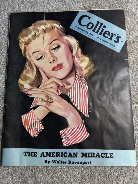 Collier's Magazine 1941 Oct 25 • American Miracle • Davenport • Agatha Christie