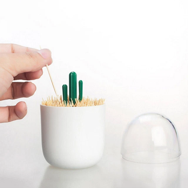 Porte Coton-Tige En Bambou - Lot De 2 Boîtes De Rangement - Transparent - Pour Salle De Bain, Cosmétiques