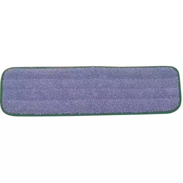 Rubbermaid Q41000GR HYGEN 18 in. Green Microfiber Damp Room Flat Mop Head