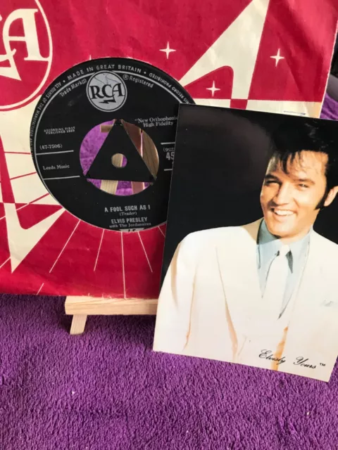 Elvis Presley, A Fool Such As I  ,7" Vinyl  ,Free P&P