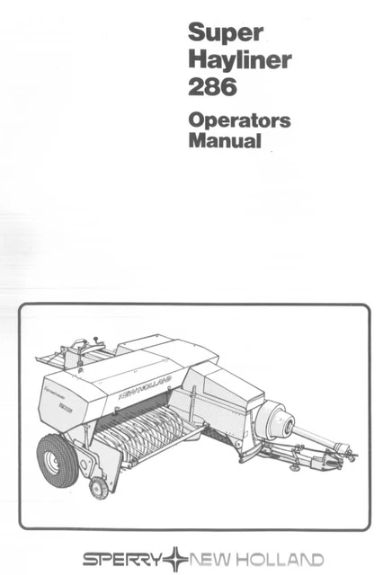 New Holland 268 Baler (Hayliner) Operator's Manual - Factory Service Guide Book 14 thumbnail image