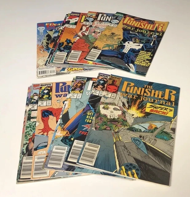 Lot Of 17 THE PUNISHER WAR JOURNAL Comics Various Issues #10-73