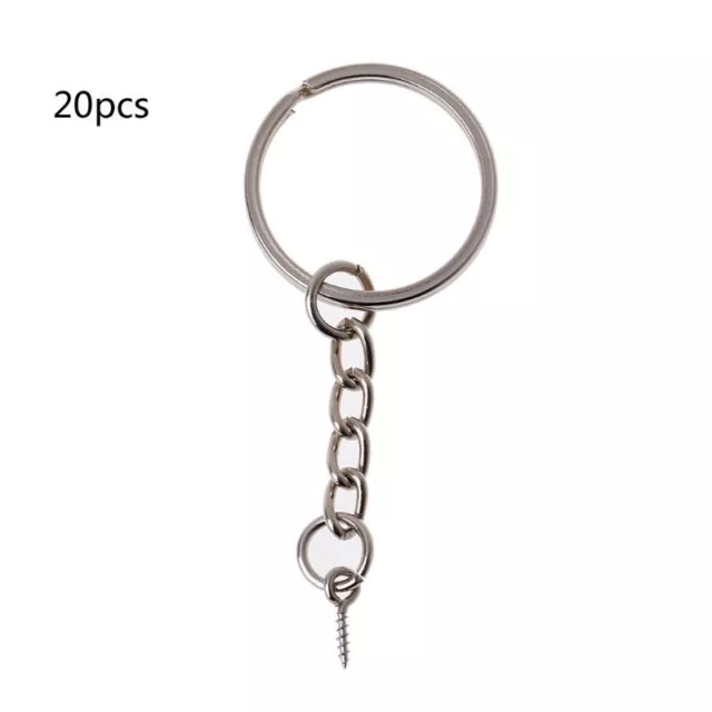 20Pcs Screw Eye Pin for Key Chains With Open Jump Chain Extender Jewelry