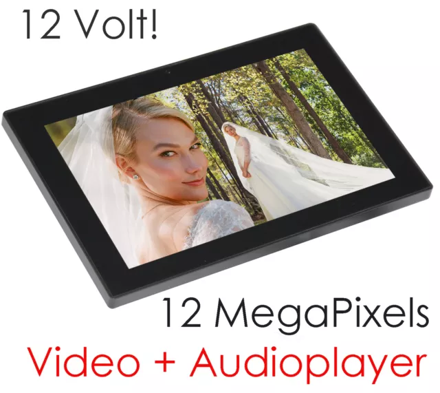 12" 30cm MEDIACOM BILDERRAHMEN MEDIAPLAYER PLAYER F. FILME MUSIK MP4 MP3 PLAYER