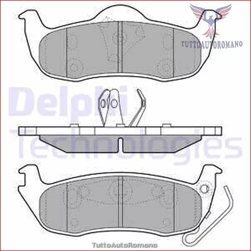 LP1975 Kit pastiglie pattini freno Delphi Posteriore per JEEP GRAND CHEROKEE II