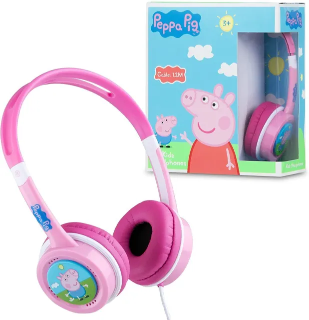 Lexibook HP015PP Kopfhörer Peppa Pig Kinder Kind Mädchen Schorsch Musik faltbar