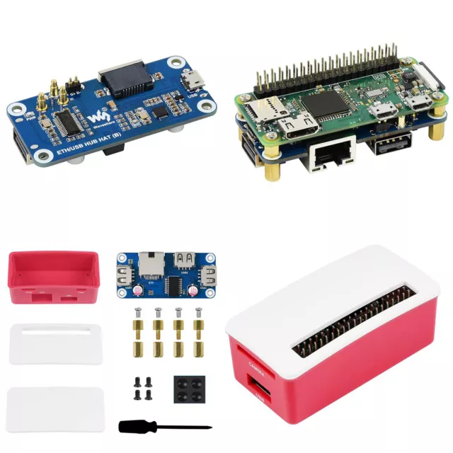 For Raspberry Pi Series Ethernet Port Module Multi-port USB Hub Expansion Board