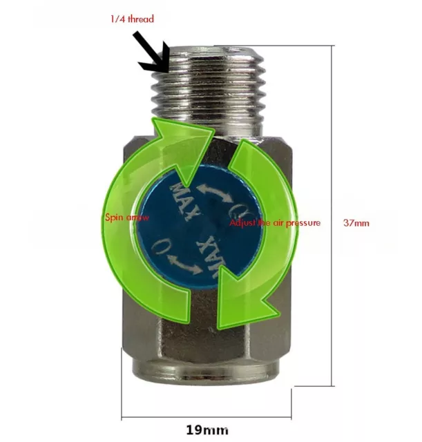 1 pièce c vis à pouce vanne de contrôle de débit d'air 14 NPT réglage préc