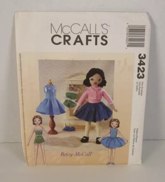 Retro Betsy McCall Doll & Clothes- Petticoat, Dress, Chemise 3423 Pattern Uncut