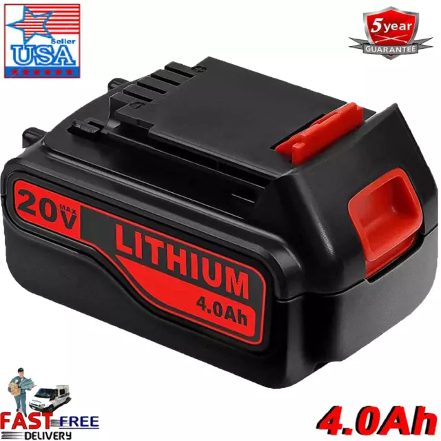 20-Volt LB2X4020 Battery FOR Black & Decker 20V MAX Lithium LBXR20 LBX20 LBXR36