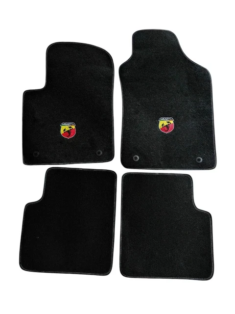 Tappetino In Gomma Auto, Anteriore Lato Guida, Compatibile Con Fiat 500, 500L E Abarth 500 (dal 2007), Bordo Rialzato 1,5 Cm, Colore Nero - 4