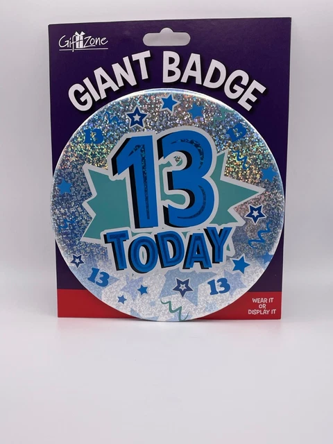 Insignia gigante de cumpleaños 13