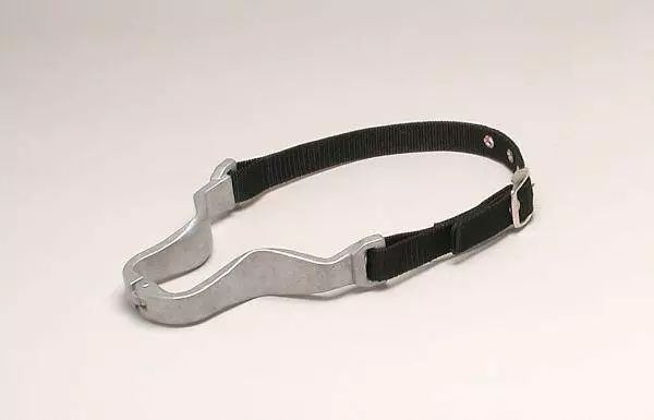 Tough-1 Aluminum Hinge Cribbing Collar With Nylon Strap Null Black