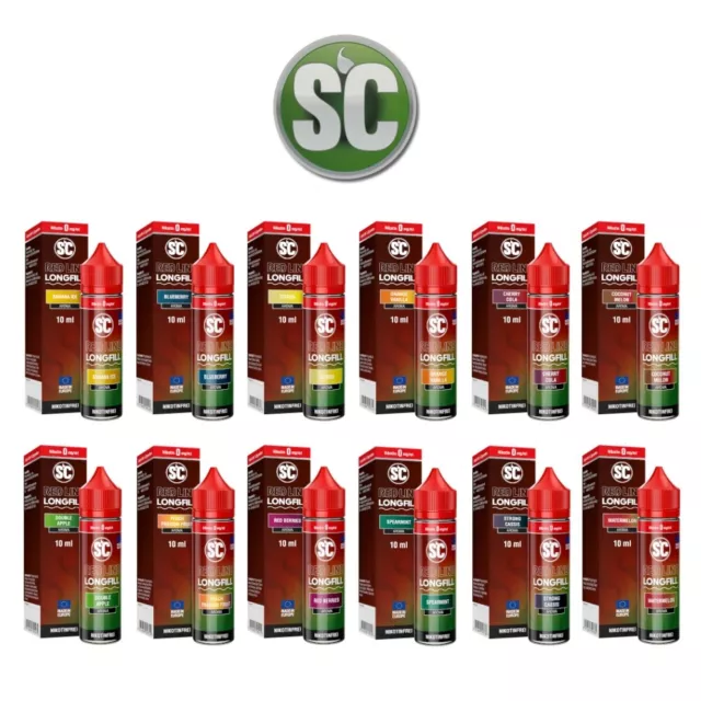SC - Red Line - Overdose Longfill Aroma 10 ml Liquid für E-Zigarette Alle Sorten
