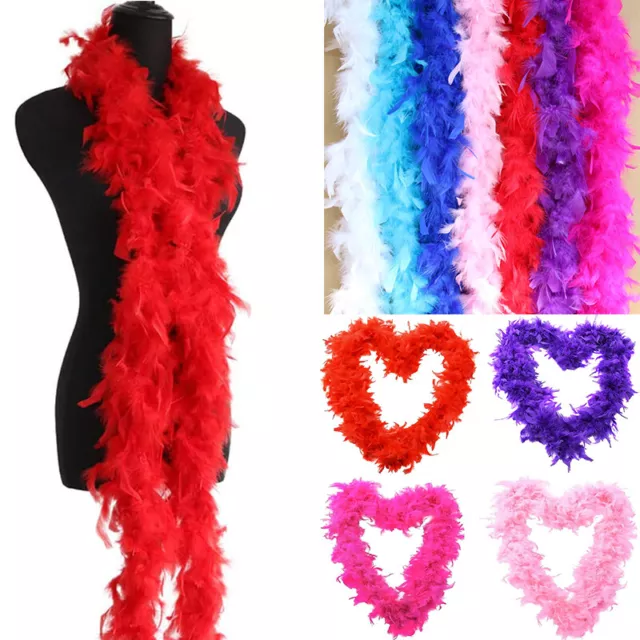 Feather Boa Dance Burlesque Hen Party Fancy Dress 2M Feather Scarf Party Decor