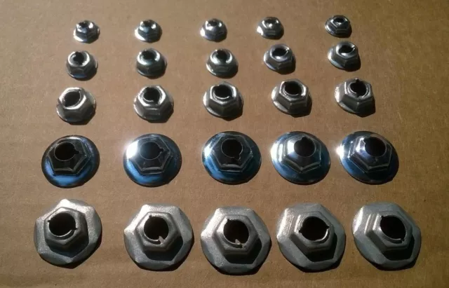 (25Pcs) TRIM EMBLEM RETAINERS! FITS SCOUT 2 II INTERNATIONAL HARVESTER JEEP ETC (25Pcs) TRIM EMBLEM RETAINERS! FITS SCOUT 2 II INTERNATIONAL HARVESTER JEEP ETC
