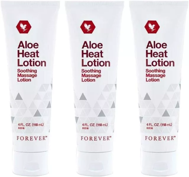 3er-Pack Forever Living Aloe HEAT LOTION (3x4oz), beruhigende...