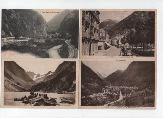 CPA CAUTERETS(Hautes-Pyrenées).Lot de 23 cartes.