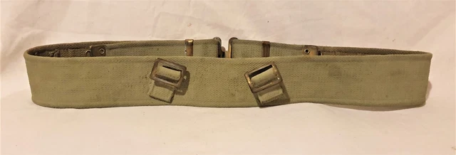 ORIGINAL WW2 BRITISH Army 1937 Pattern Webbing Belt 1941 Size Large £39 ...