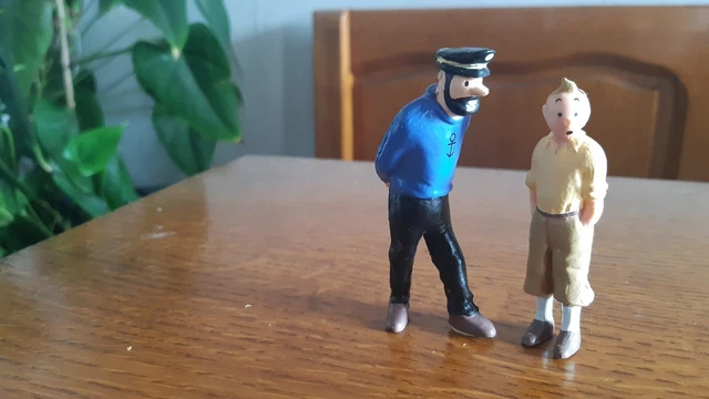 Figurines Tintin Et Haddock à Dos De Dromadaires - Coffret - PVC - Occasion