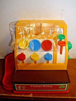 Fisher Price Cash Register - Vintage 1974 #926 W/ Coins Looks & Works Great