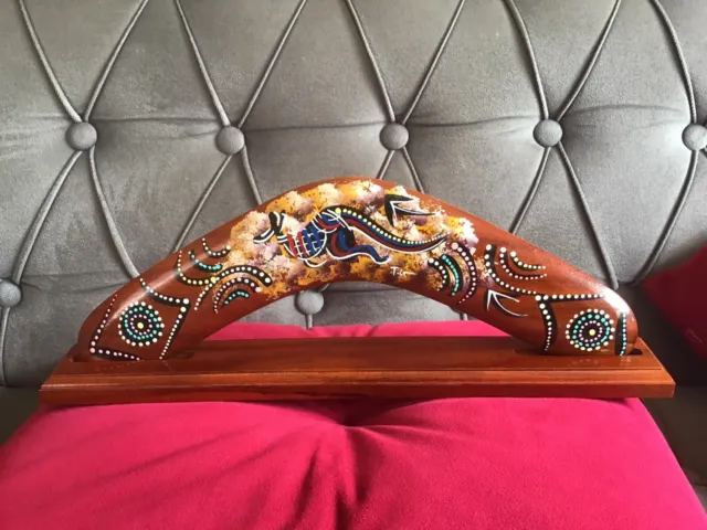 30.5cm Handgefertigt Handbemalt Australischer Boomerang