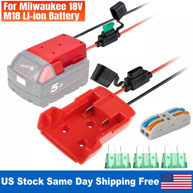 DIY Power Wheels Adapter for Milwaukee M18 Battery 18V Dock Power Connector