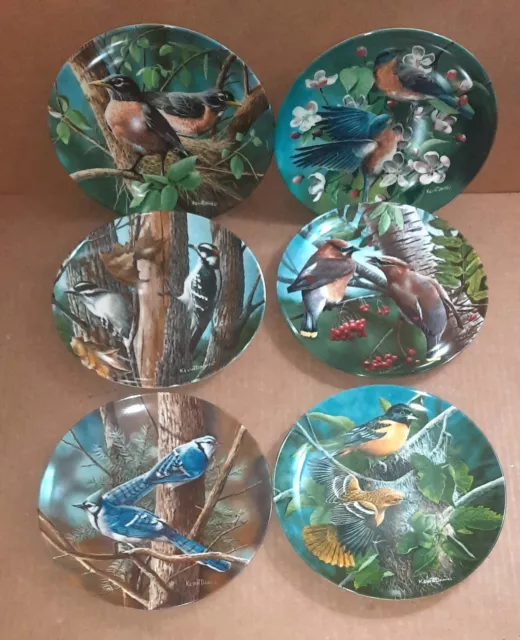 Plate Collector's Birds Of Your Garden Series Knowles - Kevin Daniel Assorted