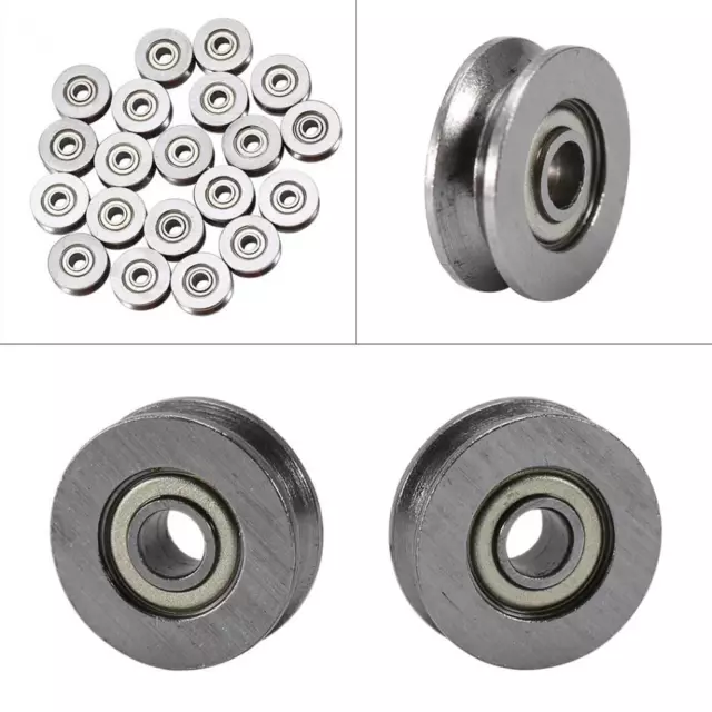 10PCS V623ZZ  3*12*4mm Skateboard Bearing Miniature Bearing V-groove bearings