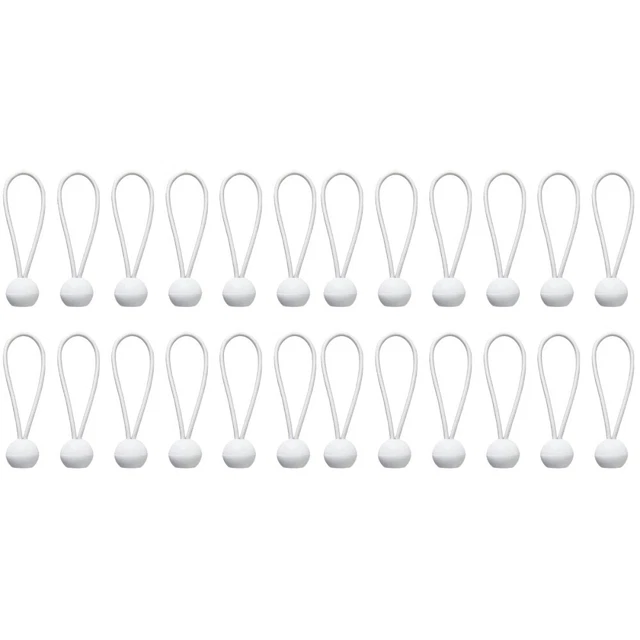 100 Pcs Bungee Straps Elastic Rope Tent Camping Outdoor Teepee Cloth