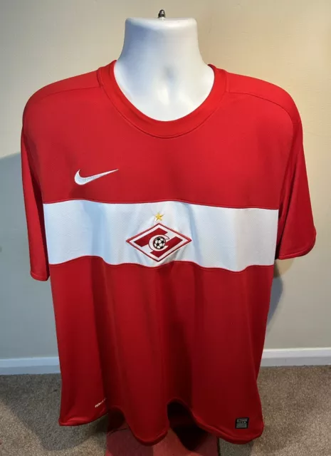 Spartak Moscow 2009 Nike Red Home Football Shirt Jersey Mens Size XL