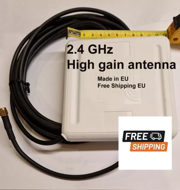 ESP32 Antenna WIFI ad alto guadagno 2,4 GHZ 9db con RP-SMA (o IPEX UF/L INTERNO/ESTERNO