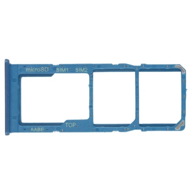 Porta SIM Per Samsung Galaxy A12 Adattatore Scheda Dual Azzurro Scuro Ricambio