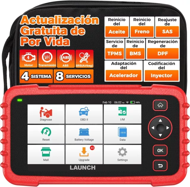 Launch X431 CRP129X Profi OBD2 Diagnóstico Coche EOBD Escáner ABS SRS SAS EPB