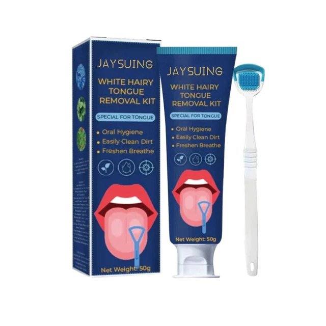Kit de limpieza de lengua crapper gel limpiador de lengua con cepillo cuidado oral