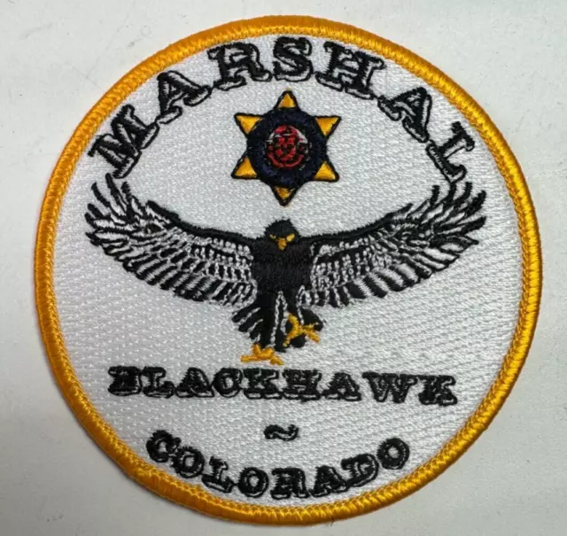 Blackhawk Marshal Colorado CO Police Patch K4